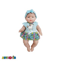 عروسک نوزاد 33 سانتی سیلیکونی
