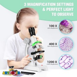 میکروسکوپ فلزی حرفه ای زوم 1200 برابر آیتم 020