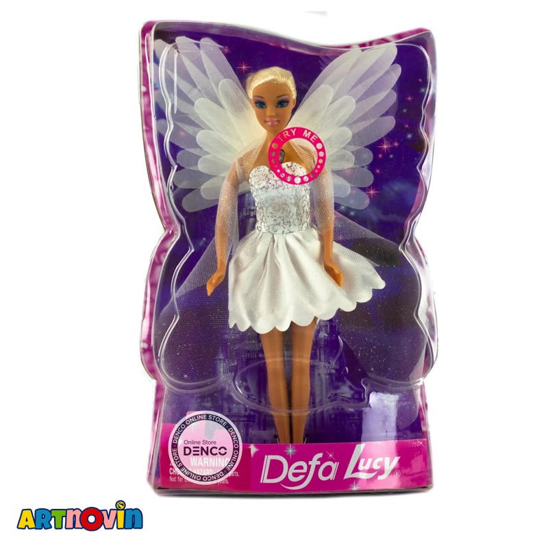 عروسک باربی دفا آنجل چراغدار آیتم 8219 عروسک باربی دفا آنجل چراغدار آیتم 8219