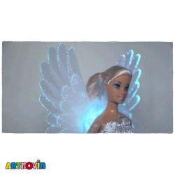 عروسک باربی دفا آنجل چراغدار آیتم 8219