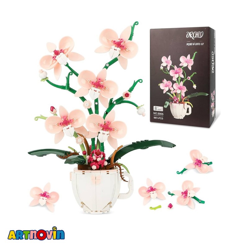 لگو گل ارکیده 567 قطعه لگو گل ارکیده 567 قطعه