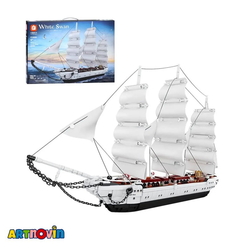 لگو کشتی قو سفید آیتم 6006 لگو کشتی قو سفید آیتم 6006