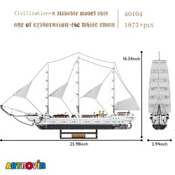 لگو کشتی قو سفید آیتم 6006