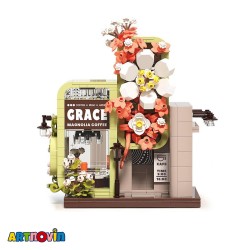 لگو کافه گریس ساختمان گل دار