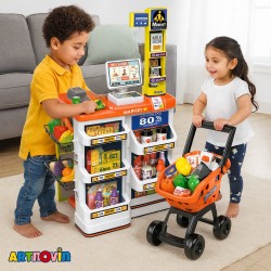 اسباب بازی سوپرمارکت و چرخ خرید آیتم 132-668