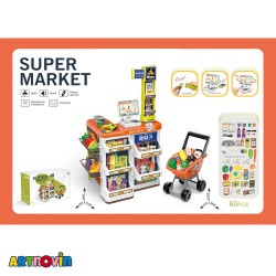 اسباب بازی سوپرمارکت و چرخ خرید آیتم 132-668