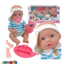 عروسک نوزاد همراه با لوازم آیتم 91009