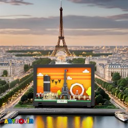 لگو کارت پستال شهری پاریس آیتم 4925