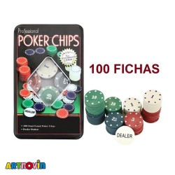 ژتون پوکر 100 عددی و مت بازی