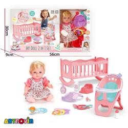 عروسک به همراه لوازم آیتم 8129