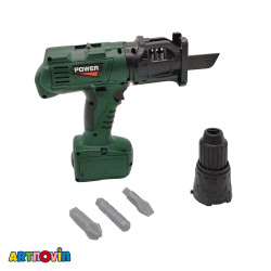 دریل باطری خور مدل POWER TOOLS