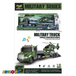 اسباب بازی تریلی و هلیکوپتر نظامی آیتم 202ES