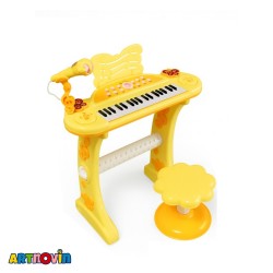 اسباب بازی پیانو پایه دار با میکروفن آیتم 8868