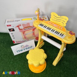 اسباب بازی پیانو پایه دار با میکروفن آیتم 8868
