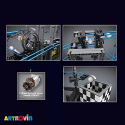 لگو ترن هوایی مارپیچ موتور دار برند مولد کینگ آیتم 26002