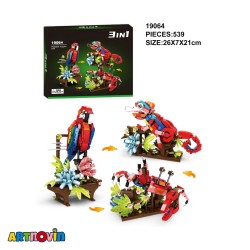 لگو پرنده و خزنده سه حالته آیتم 19064