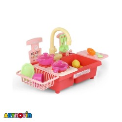 اسباب بازی سینک ظرفشویی همراه گاز و ظروف آیتم 216