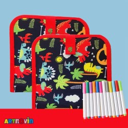 کتاب نقاشی جادویی طرح دایناسور آیتم 8035