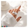 انگشتر صدفی ماربل