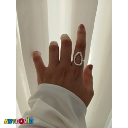 انگشتر طرح اشکی