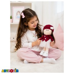 عروسک پارچه ای کلاه دار