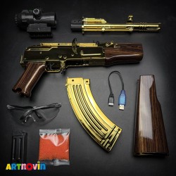 تفنگ کلاشینکف حرفه ای دوربین دار تیر ژله ای AK47