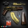 تفنگ کلاشینکف حرفه ای دوربین دار تیر ژله ای AK47