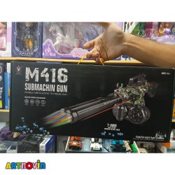 تفنگ برقی M416 دو لول تیر ژله ای قابلیت نورپردازی